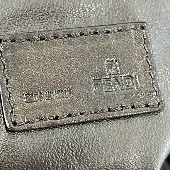 Fendi Tan and Black FF Logo Pouch - Picture 14 of 14
